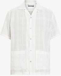 AllSaints - Indio Relaxed-fit Short-sleeve Organic-cotton Shirt X - Lyst