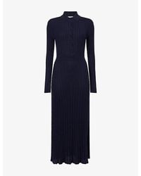 Gabriela Hearst - Ardor Ribbed Cashmere-Silk Knitted Midi Dress - Lyst