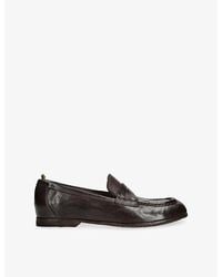 Officine Creative - Badge Leather Loafers - Lyst