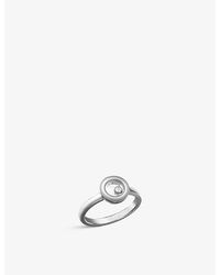 Chopard - Happy Diamonds 18Ct- And 0.05Ct Brilliant-Cut Diamond Ring - Lyst