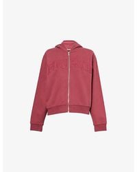 4th & Reckless - Sienna Logo-Embroidered Cotton Hoody - Lyst