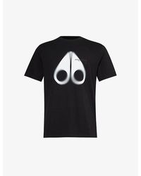 Moose Knuckles - Maurice Big Logo Cotton-jersey T-shirt - Lyst