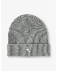 Sporty & Rich - Brand-embroidered Cashmere Knitted Beanie Hat - Lyst
