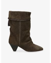 Isabel Marant - Dalby Heeled Suede Boots - Lyst
