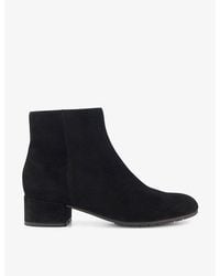 Dune - Pippie Wide-Fit Suede Ankle Boots - Lyst