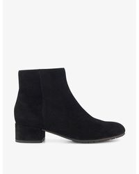 Dune - Pippie Wide-Fit Suede Ankle Boots - Lyst