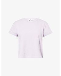Agolde - Adine Shrunken Cotton T-Shirt - Lyst
