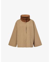 Stylein - Salerno Funnel-Neck Cotton-Blend Jacket - Lyst
