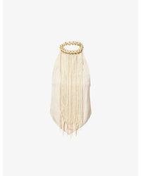Rebirth - Fringed Bead-Embellished Woven Top - Lyst