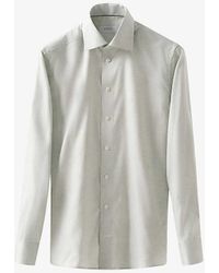 Eton - Signature Twill Striped Slim-fit Cotton Shirt - Lyst