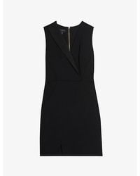 Ted Baker - Tillio Wrap-front Stretch-woven Mini Dress - Lyst