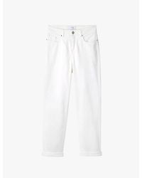 The White Company - Brompton Slim-Fit Mid-Rise Stretch-Denim Jeans - Lyst