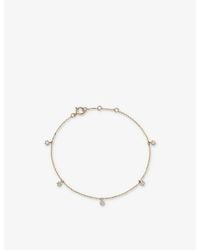 Astley Clarke - Lab Grown 14Ct- And 0.08Ct Lab-Grown Diamond Station Bracelet - Lyst
