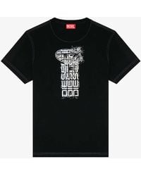 DIESEL - T-diegor-k68 Slim-fit Cotton-jersey T-shirt - Lyst