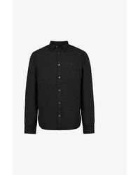 AllSaints - Hawthorne Slim-Fit Stretch-Cotton Shirt - Lyst