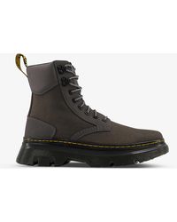 Dr. Martens 8-eyelet Suede Boots in Gray | Lyst
