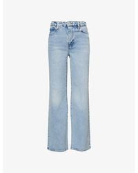 FRAME - The Pixie Arrow Boot-Cut Denim Jeans - Lyst