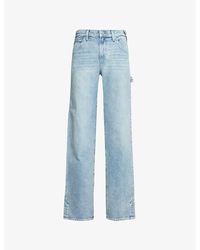 PAIGE - Rion Carpenter Straight-leg Mid-rise Stretch-denim Jeans - Lyst