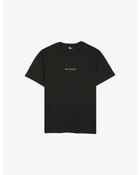 The Kooples - Branded Short-Sleeved Cotton-Jersey T-Shirt - Lyst