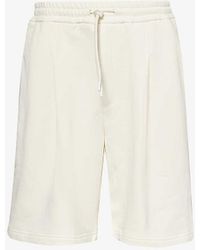 Emporio Armani - Contrast-panel Cotton-jersey Shorts - Lyst