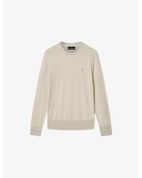 AllSaints - Mode Merino Marl-Pattern Wool Crew Jumper - Lyst