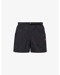 The North Face - Belted Logo-Patch Woven Shorts - Lyst