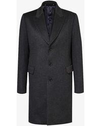 Paul Smith - Single-breasted Brushed Wool And Cashmere-blend Coat - Lyst