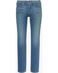 PAIGE - Lennox Slim-fit Slim-leg Stretch Denim-blend Jeans - Lyst