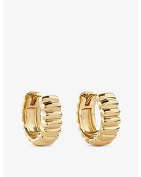 Astley Clarke - Aurora Ridge 18Ct- Plated Sterling- Huggie Earrings - Lyst