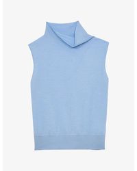 Reiss - Honey Sleeveless Wool Top - Lyst