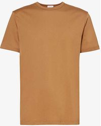 Sunspel - Short-sleeved Crewneck Cotton-jersey T-shirt X - Lyst