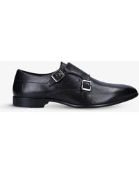 KG by Kurt Geiger Amble 2 Double Monk-strap Leather Shoes - Black