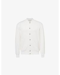 Eleventy - Stand-Collar Slip-Pocket Regular-Fit Cotton-Blend Jacket - Lyst