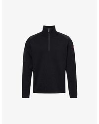 Canada Goose - Stormont Logo-embroidered Wool Knitted Jumper - Lyst