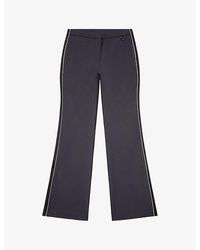 DIESEL - P-forty Flare-leg Low-rise Stretch-woven Trousers - Lyst