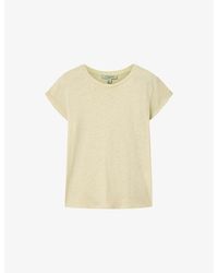 AllSaints - Anna Relaxed-Fit Short-Sleeve Cotton T-Shirt - Lyst