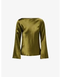 Reformation - Marlow Silk Top - Lyst