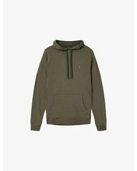 AllSaints - Brace Ramskull-Embroidered Cotton Hoody - Lyst