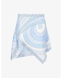 PUCCI - Iride Printed Silk Mini Skirt - Lyst
