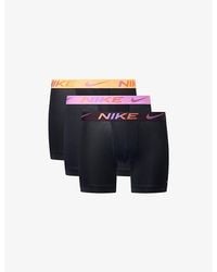 Nike - Essential Micro Pack Of Three Jersey Boxer Briefs - Lyst