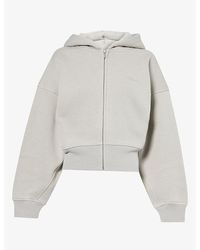 WE Are Tala - Cocoon Zipped Cotton-Blend Hoody - Lyst