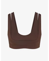 NikeSKIMS - Matte Double-Strap Scoop Sports Bra - Lyst