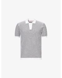 Orlebar Brown - Roddy Open-Mesh Waffle Knit Polo Shirt - Lyst