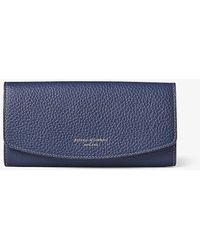 Aspinal of London - Essential Foiled-branding Pebbled-leather Purse - Lyst