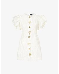 Sister Jane - Milos Brooches Woven Mini Dress - Lyst