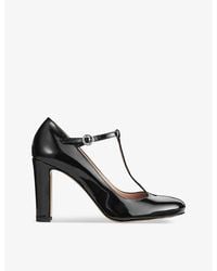 LK Bennett - Annalise T-Bar Patent-Leather Court Shoes - Lyst