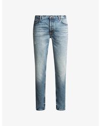 HUGO - Slim-Fit Straight-Leg Denim Jeans - Lyst
