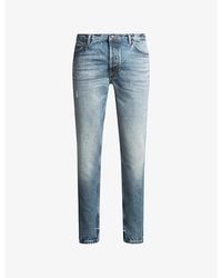 HUGO - Slim-Fit Straight-Leg Denim Jeans - Lyst