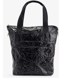 Rick Owens - Messenger Crinkled-texture Coated-neoprene Tote Bag - Lyst