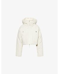 The North Face - X Skims Cropped Hooded Shell-Down Jacket - Lyst